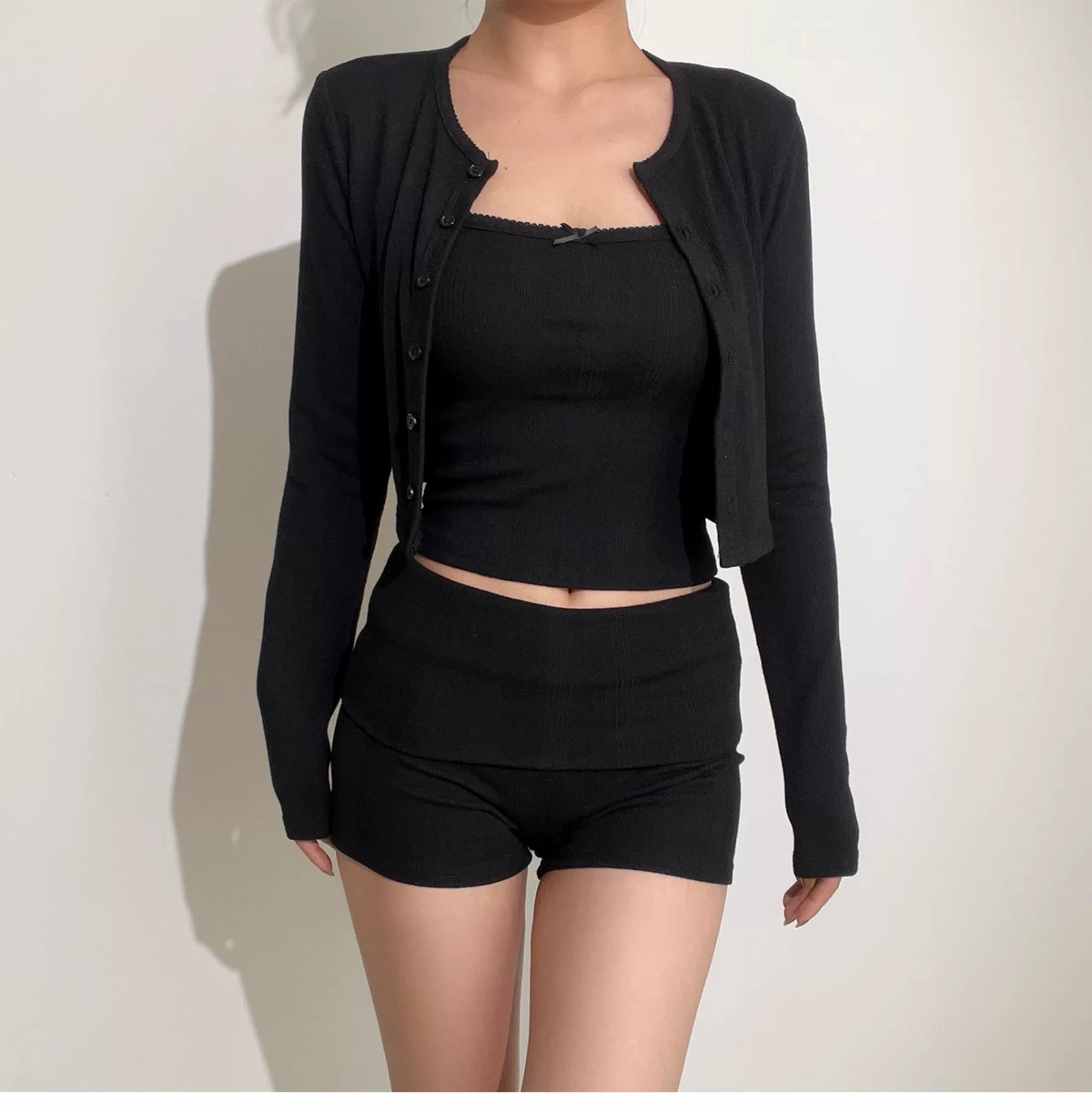 Coquette Rib 3’lü Lounge Set