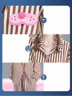 Pijama de rayas marrones Cool Cat