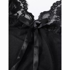 French Style Elegant Lace Detail Nightgown/Robe Set