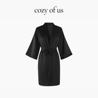 Fransız Stil Dantel Detaylı İpli Tasarım Gecelik/Sabahlık Set