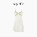 Fransız Yeni Stil Saten Dokulu İnce Model Saf Gecelik/Sabahlık Set