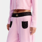 Hello Kitty Leopar Desenli Pamuklu Pantolon