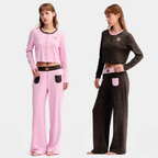 Hello Kitty Leopar Desenli Pamuklu Pantolon