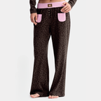 Hello Kitty Leopar Desenli Pamuklu Pantolon