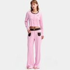 Hello Kitty Leopar Desenli Pamuklu Pantolon