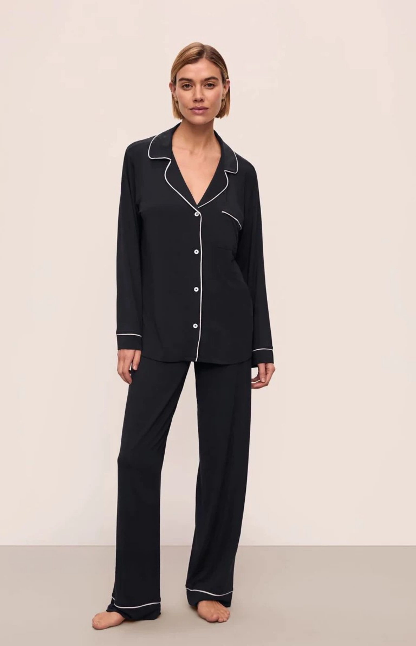 Classic Modal Düğmeli Pijama Takımı