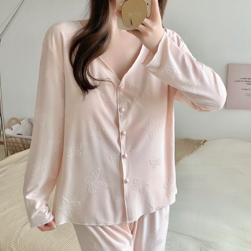 Butterfly Dream – Modal Kadın Pijama Takımı (3 Parça+Göğüs Pedli)