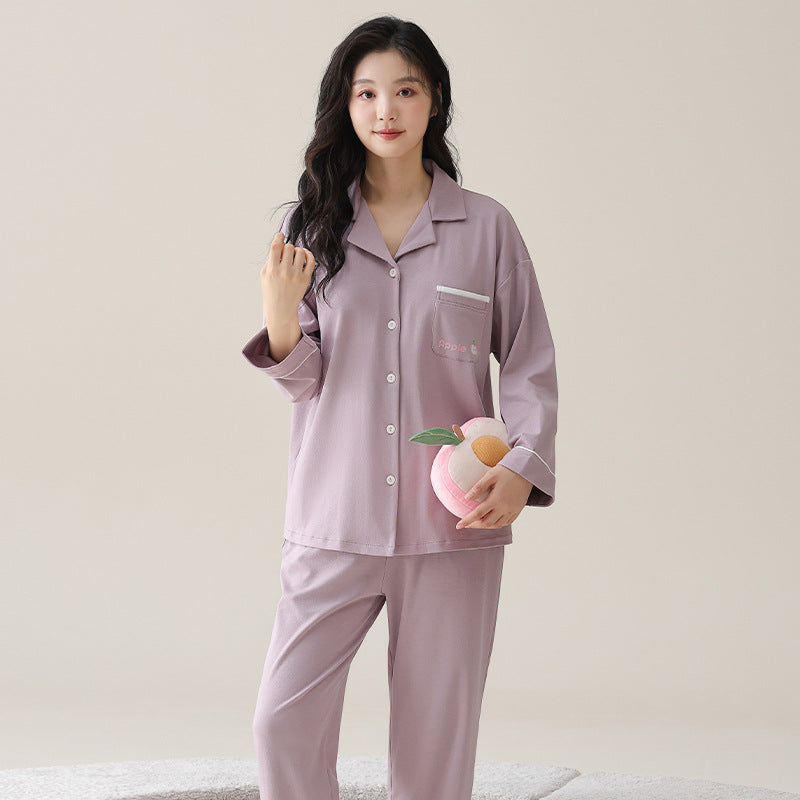 PureEase – Göğüs Pedli Pamuklu Pijama Takımı