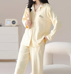 PureEase – Göğüs Pedli Pamuklu Pijama Takımı