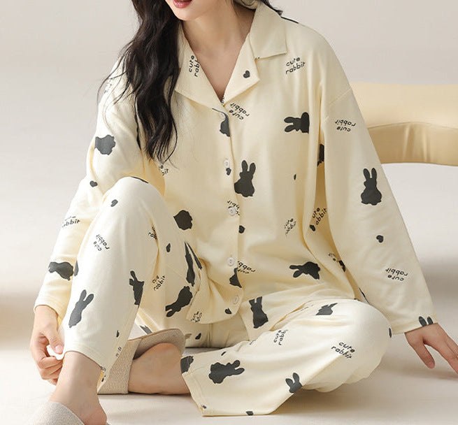 PureEase – Göğüs Pedli Pamuklu Pijama Takımı