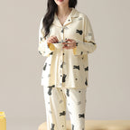 PureEase – Göğüs Pedli Pamuklu Pijama Takımı