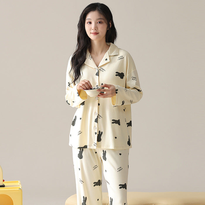 PureEase – Göğüs Pedli Pamuklu Pijama Takımı