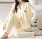 PureEase – Göğüs Pedli Pamuklu Pijama Takımı