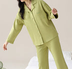 PureEase – Göğüs Pedli Pamuklu Pijama Takımı