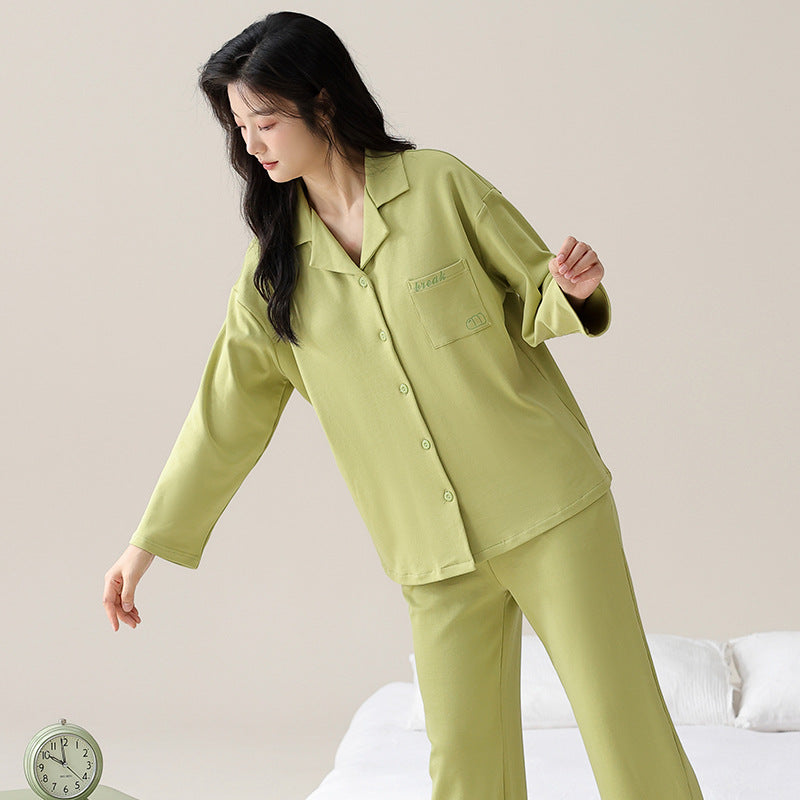 PureEase – Göğüs Pedli Pamuklu Pijama Takımı