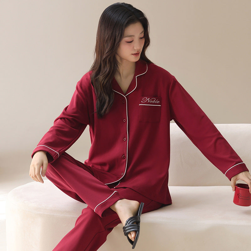 PureEase – Göğüs Pedli Pamuklu Pijama Takımı