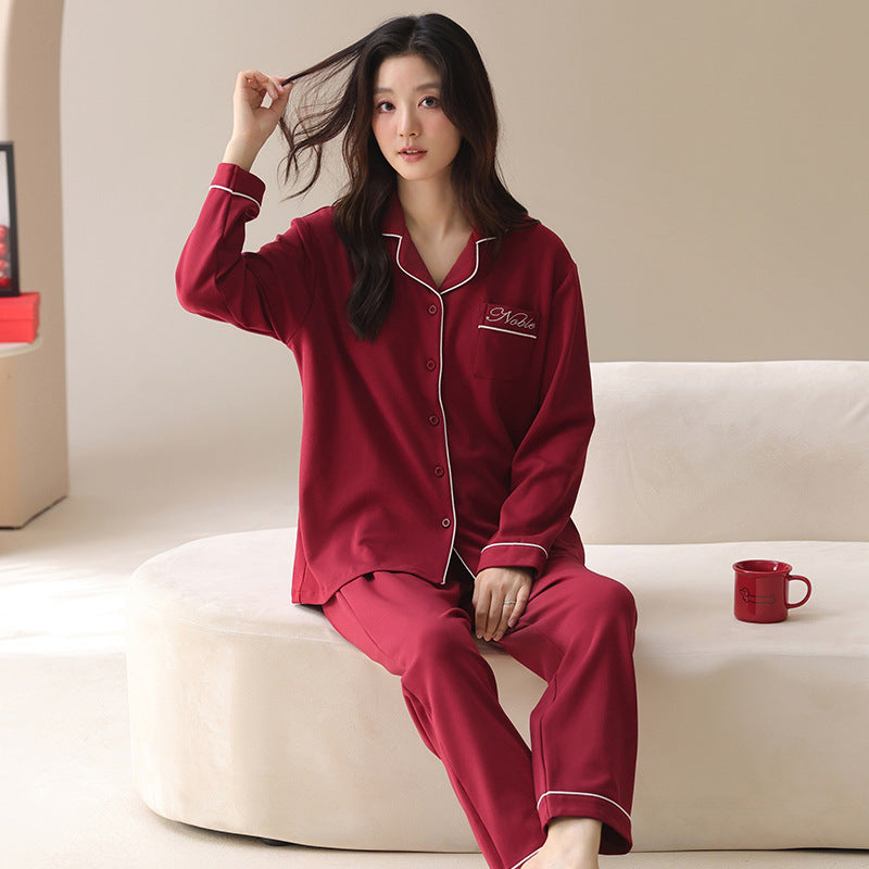 PureEase – Göğüs Pedli Pamuklu Pijama Takımı