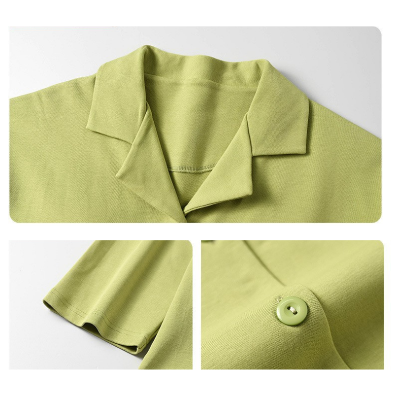 PureEase – Göğüs Pedli Pamuklu Pijama Takımı