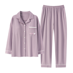 PureEase – Göğüs Pedli Pamuklu Pijama Takımı