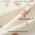 PureEase – Göğüs Pedli Pamuklu Pijama Takımı