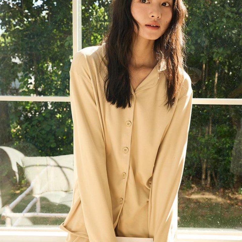 Soft Dream – Ultra Yumuşak Haki Kadın Pijama Takımı