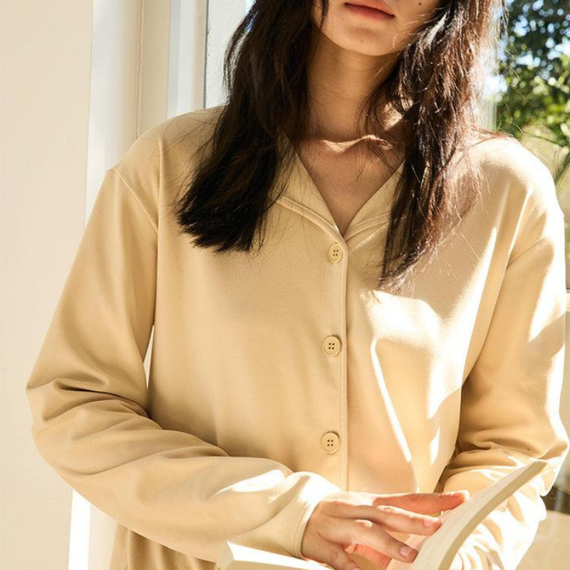 Soft Dream – Ultra Yumuşak Haki Kadın Pijama Takımı