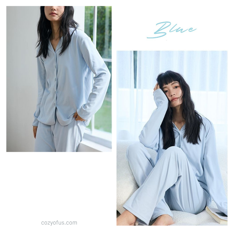 Soft Dream – Ultra Yumuşak Mavi Kadın Pijama Takımı