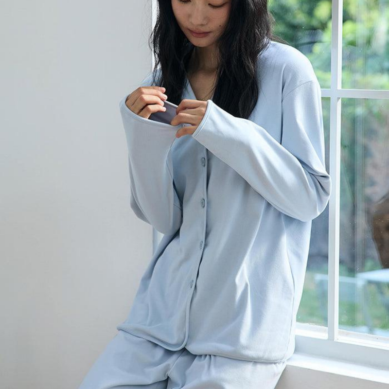 Soft Dream – Ultra Yumuşak Mavi Kadın Pijama Takımı