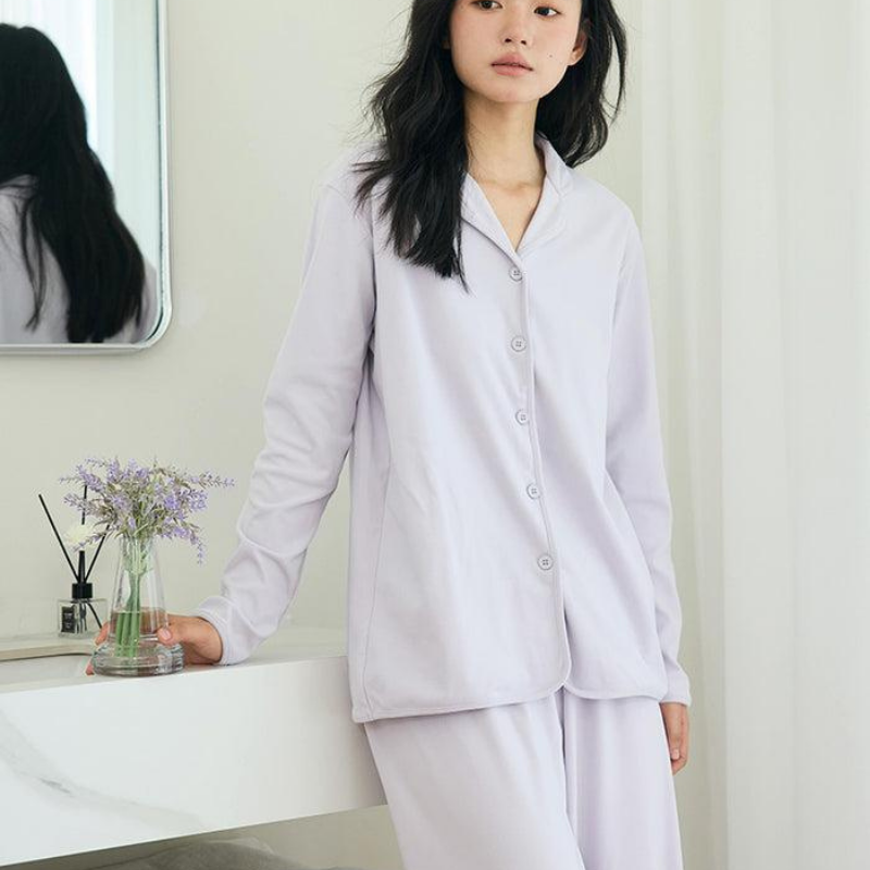 Soft Dream – Ultra Yumuşak Mor Kadın Pijama Takımı