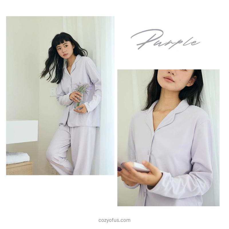 Soft Dream – Ultra Yumuşak Mor Kadın Pijama Takımı