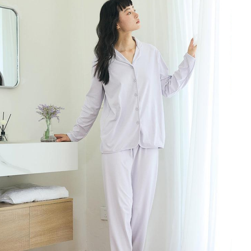 Soft Dream – Ultra Yumuşak Mor Kadın Pijama Takımı