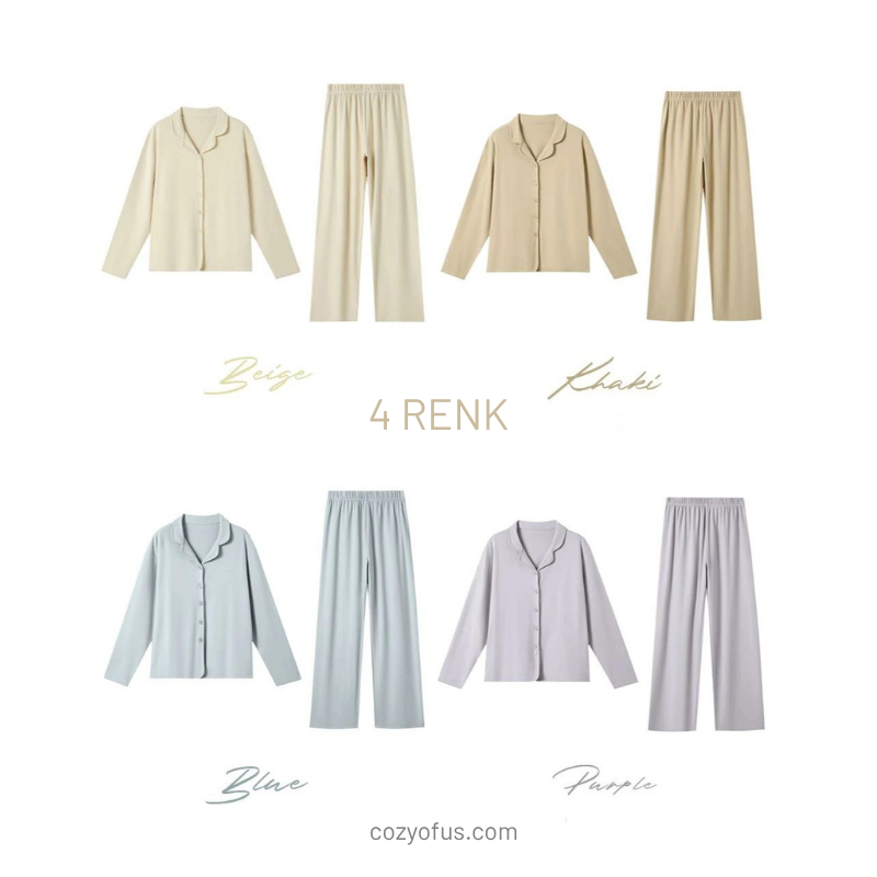 Soft Dream – Ultra Yumuşak Haki Kadın Pijama Takımı