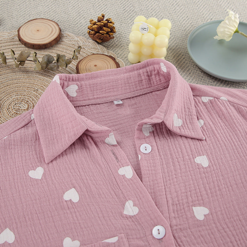 Sweetheart Set – Kalp Desenli Kadın Pijama Takımı