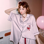 Bonjour Kitty – Saten Şortlu Kadın Pijama Takımı