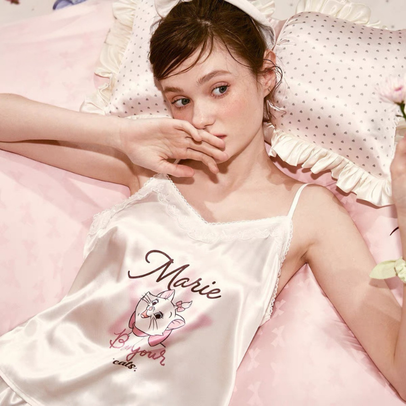 Bonjour Marie – Saten Dantelli Kadın Şortlu Pijama Takımı