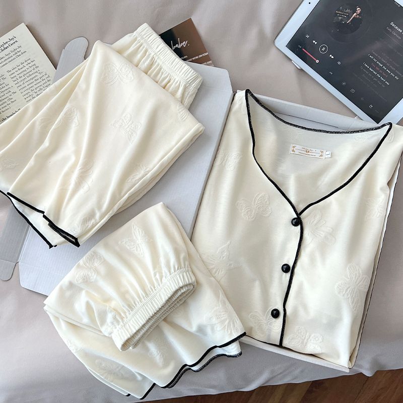 Butterfly Dream – Modal Kadın Pijama Takımı (3 Parça+Göğüs Pedli)