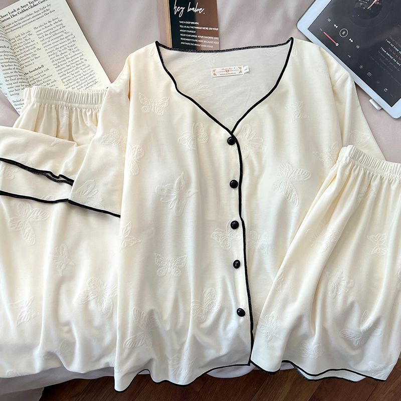 Butterfly Dream – Modal Kadın Pijama Takımı (3 Parça+Göğüs Pedli)