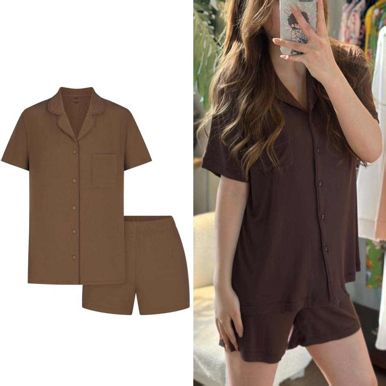 Comfy Skin Short Set – Modal Kadın Şortlu Pijama Takımı