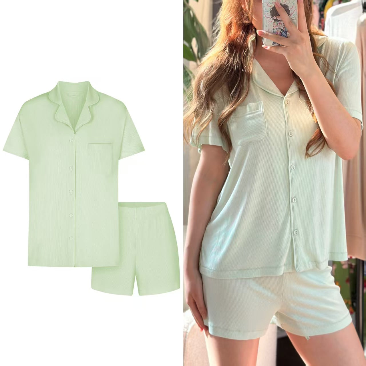 Comfy Skin Short Set – Modal Kadın Şortlu Pijama Takımı