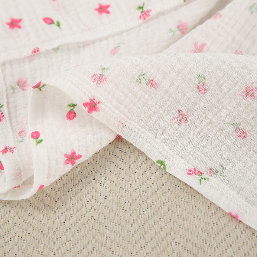 Floral Breeze – Pamuklu Şortlu Kadın Pijama Takımı