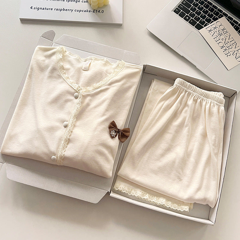 Ivory Dream Set – 3’lü Kadın Pijama Takımı