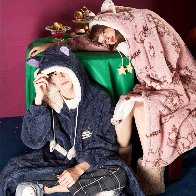 Lovely Duo – Plush Robe Set for Couples
