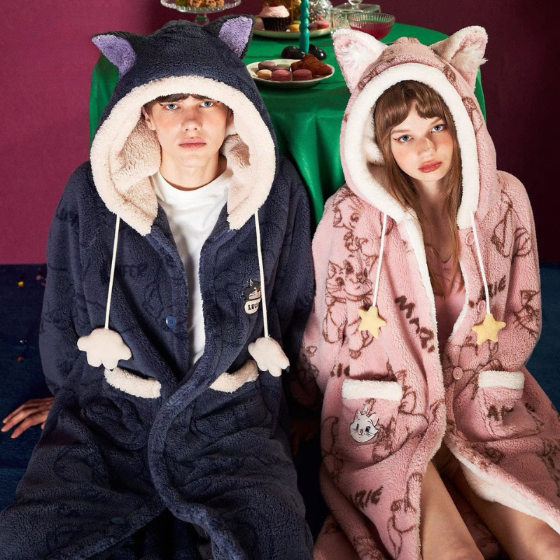 Lovely Duo – Plush Robe Set for Couples