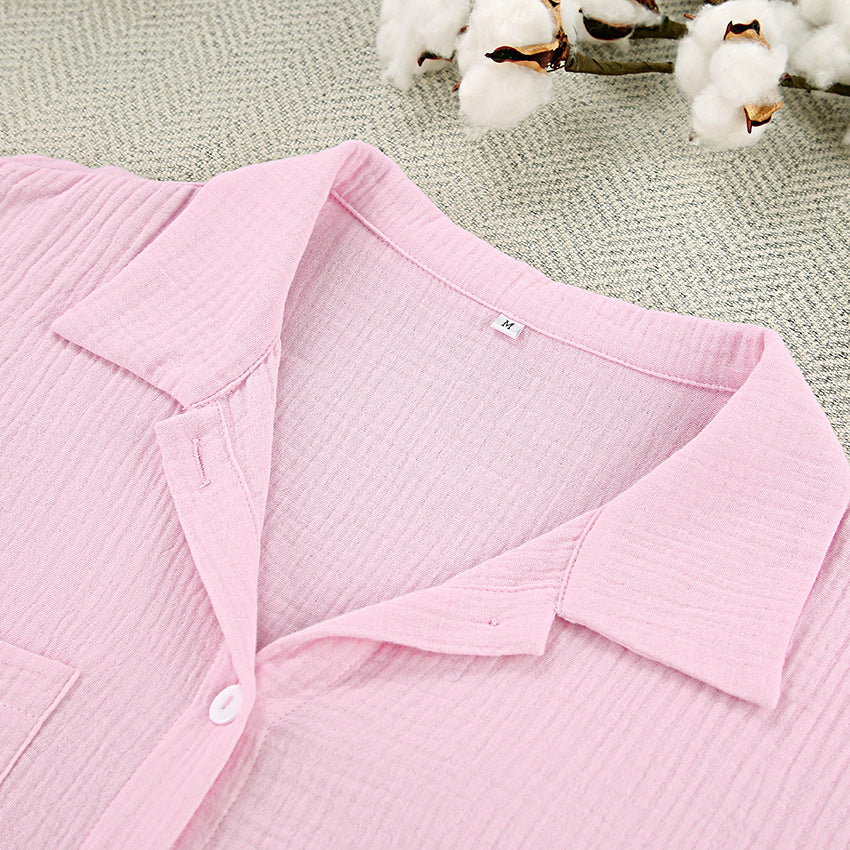Pink Cotton Set – Pamuklu Şortlu Kadın Pijama Takımı