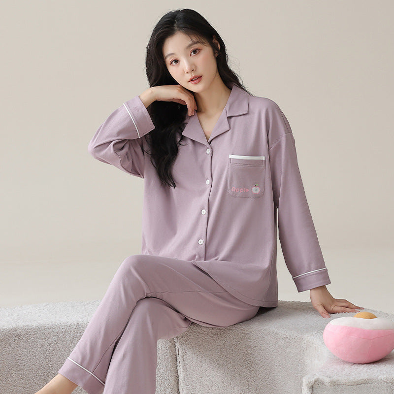 PureEase – Göğüs Pedli Pamuklu Pijama Takımı