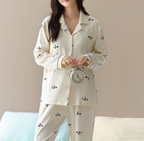 PureEase – Göğüs Pedli Pamuklu Pijama Takımı