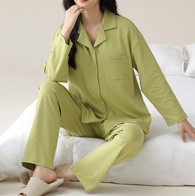 PureEase – Göğüs Pedli Pamuklu Pijama Takımı