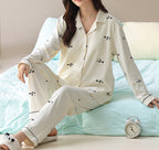 PureEase – Göğüs Pedli Pamuklu Pijama Takımı