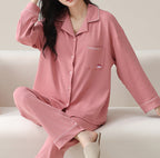 PureEase – Göğüs Pedli Pamuklu Pijama Takımı