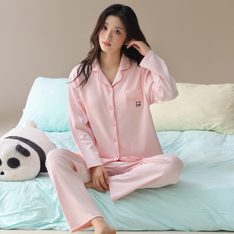 PureEase – Göğüs Pedli Pamuklu Pijama Takımı